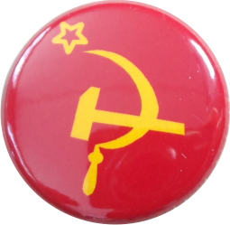 Hammer sickle button